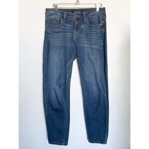 Judy Blue Stretch Denim Straight Skinny Jeans Mid Rise Dark Wash Sz 29 Basic